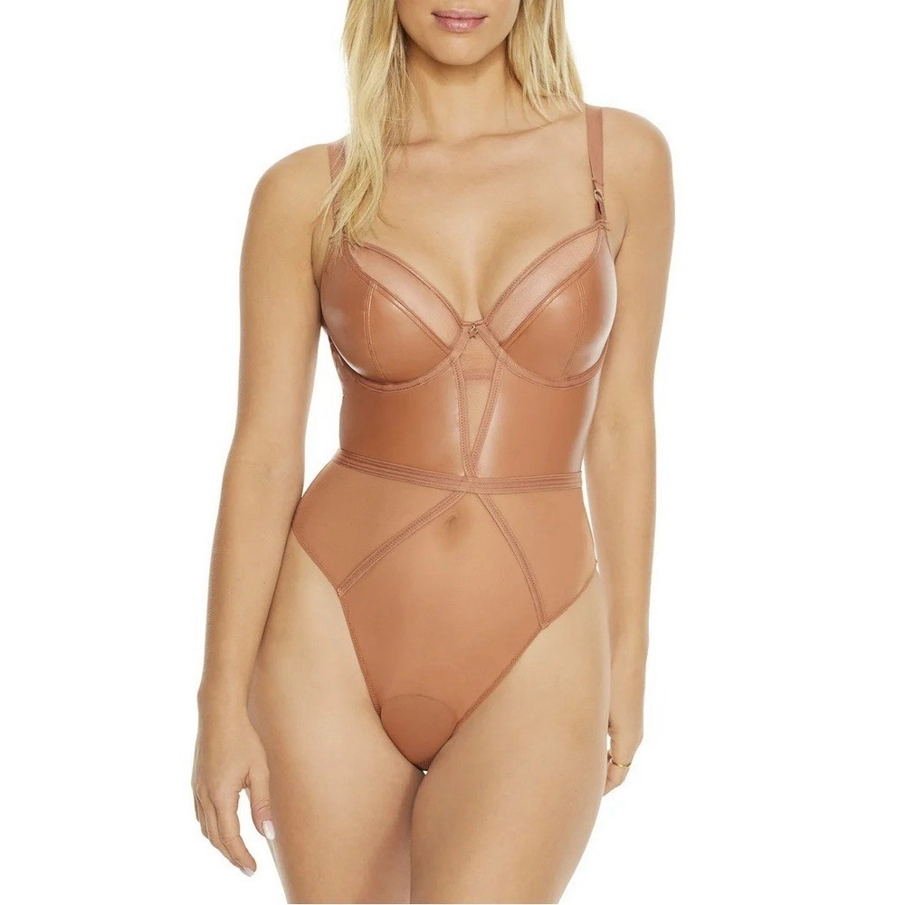 Curvy Kate Lucky Star Plunge Body Size 32HH Tan NWT‎ CK031704 Bodysuit